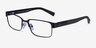 Armani Exchange AX1017 Matte Brown MetalEyeglass Frames from EyeBuyDirect, Angle View