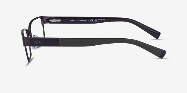 Armani Exchange AX1017 Matte Brown MetalEyeglass Frames from EyeBuyDirect, Side View