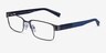 Armani Exchange AX1017 Matte Gunmetal MetalEyeglass Frames from EyeBuyDirect, Angle View