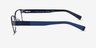 Armani Exchange AX1017 Matte Gunmetal MetalEyeglass Frames from EyeBuyDirect, Side View