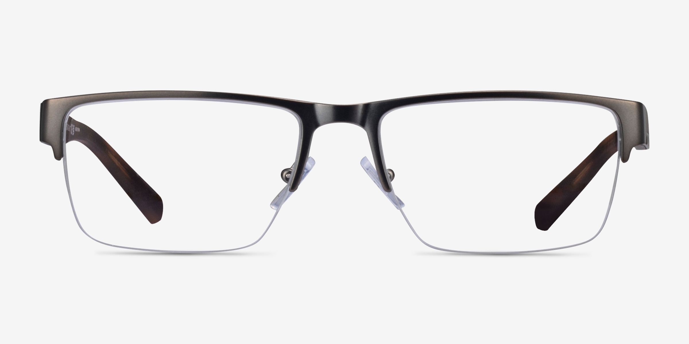 Armani Exchange AX1018 - Rectangle Matte Gunmetal Frame Eyeglasses