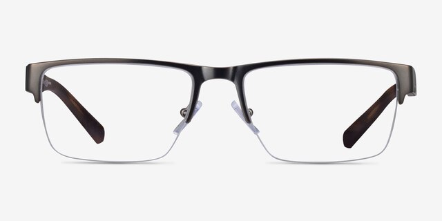 Armani Exchange AX1018 Matte Gunmetal MetalEyeglass Frames from EyeBuyDirect, Front View
