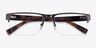 Armani Exchange AX1018 Matte Gunmetal MetalEyeglass Frames from EyeBuyDirect, Closed View
