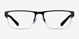 Armani Exchange AX1018 Matte Black Métal Montures de lunettes de vue d'EyeBuyDirect, Vue de Face