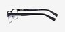 Armani Exchange AX1018 Matte Black MetalEyeglass Frames from EyeBuyDirect, Side View