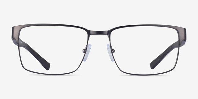 Armani Exchange AX1019 Matte Gunmetal MetalEyeglass Frames from EyeBuyDirect, Front View