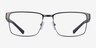 Armani Exchange AX1019 Matte Gunmetal MetalEyeglass Frames from EyeBuyDirect, Front View