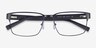 Armani Exchange AX1019 Matte Gunmetal MetalEyeglass Frames from EyeBuyDirect, Closed View