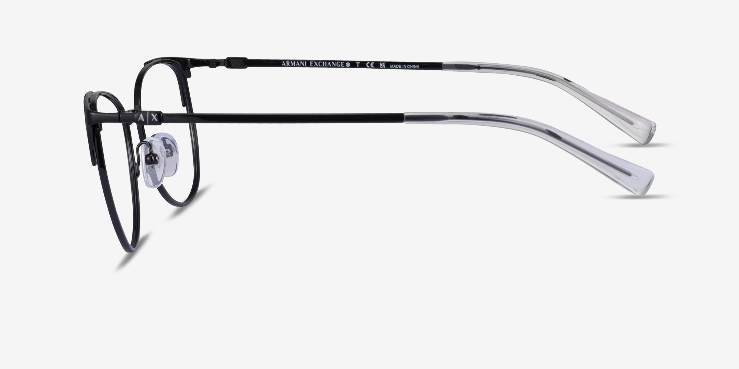 Armani Exchange AX1034 - Cat Eye Shiny Black Frame Eyeglasses