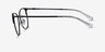 Armani Exchange AX1034 Shiny Black MetalEyeglass Frames from EyeBuyDirect, Side View
