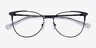 Armani Exchange AX1034 Shiny Black MetalEyeglass Frames from EyeBuyDirect, Closed View