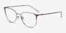 Armani Exchange AX1034 Shiny Rose Gold MetalEyeglass Frames from EyeBuyDirect, Angle View