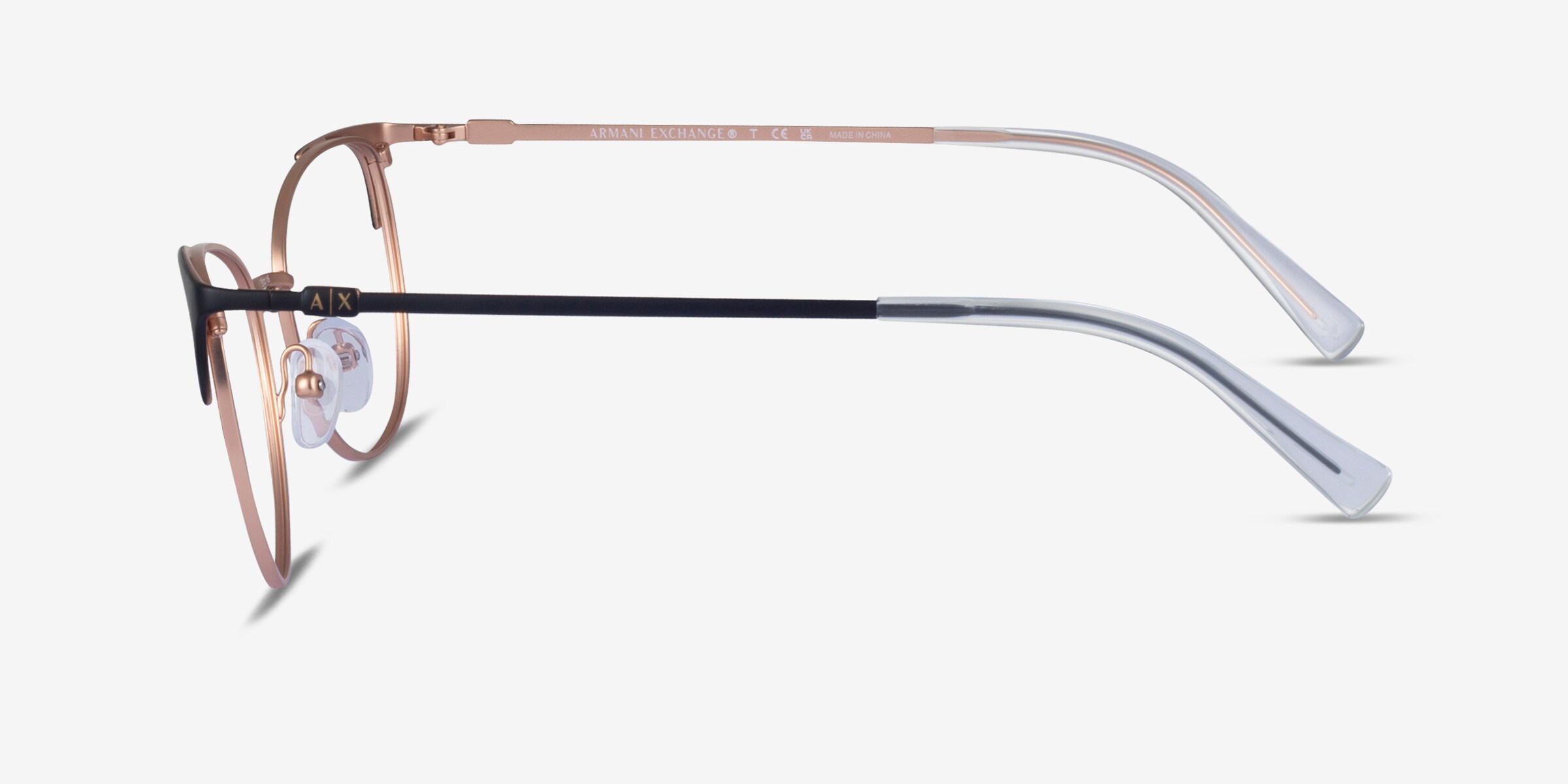Armani Exchange AX1034 - Cat Eye Rose Gold Black Frame Armani Exchange AX1034 - Cat Eye Rose Gold Black Frame