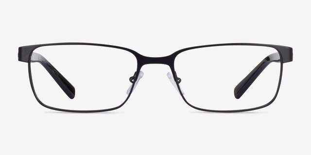 Armani Exchange AX1042 Matte Black MetalEyeglass Frames from EyeBuyDirect, Front View