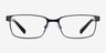 Armani Exchange AX1042 Matte Black MetalEyeglass Frames from EyeBuyDirect, Front View