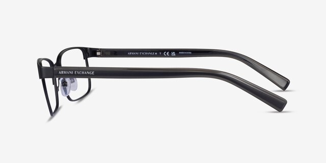 Armani Exchange AX1042 Matte Black MetalEyeglass Frames from EyeBuyDirect, Side View