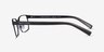 Armani Exchange AX1042 Matte Black MetalEyeglass Frames from EyeBuyDirect, Side View