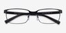 Armani Exchange AX1042 Matte Black MetalEyeglass Frames from EyeBuyDirect, Closed View