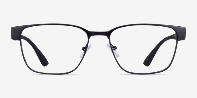 Armani Exchange AX1052 Matte Black MetalEyeglass Frames from EyeBuyDirect, Front View