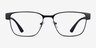 Armani Exchange AX1052 Matte Black MetalEyeglass Frames from EyeBuyDirect, Front View