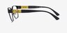 Armani Exchange AX1052 Matte Black MetalEyeglass Frames from EyeBuyDirect, Side View