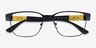Armani Exchange AX1052 Matte Black MetalEyeglass Frames from EyeBuyDirect, Closed View