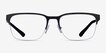 Armani Exchange AX1060 Matte Black MetalEyeglass Frames from EyeBuyDirect, Front View