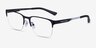 Armani Exchange AX1060 Matte Black MétalMontures de lunettes de vue d'EyeBuyDirect, Vue d'Angle