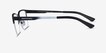 Armani Exchange AX1060 Matte Black MetalEyeglass Frames from EyeBuyDirect, Side View
