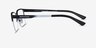 Armani Exchange AX1060 Matte Black MétalMontures de lunettes de vue d'EyeBuyDirect, Vue de Côté
