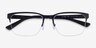 Armani Exchange AX1060 Matte Black MétalMontures de lunettes de vue d'EyeBuyDirect, Vue Rapprochée