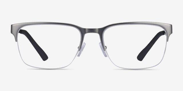 Armani Exchange AX1060 Matte Gunmetal MetalEyeglass Frames from EyeBuyDirect, Front View