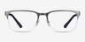 Armani Exchange AX1060 Matte Gunmetal MetalEyeglass Frames from EyeBuyDirect, Front View