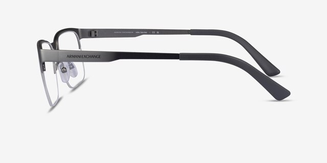 Armani Exchange AX1060 Matte Gunmetal MetalEyeglass Frames from EyeBuyDirect, Side View