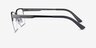 Armani Exchange AX1060 Matte Gunmetal MetalEyeglass Frames from EyeBuyDirect, Side View