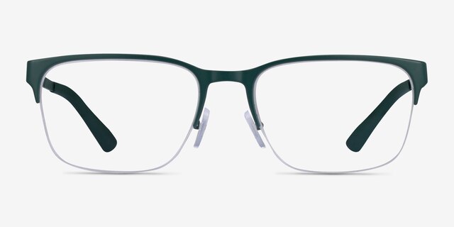 Armani Exchange AX1060 Matte Green MetalEyeglass Frames from EyeBuyDirect, Front View