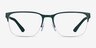 Armani Exchange AX1060 Matte Green MetalEyeglass Frames from EyeBuyDirect, Front View