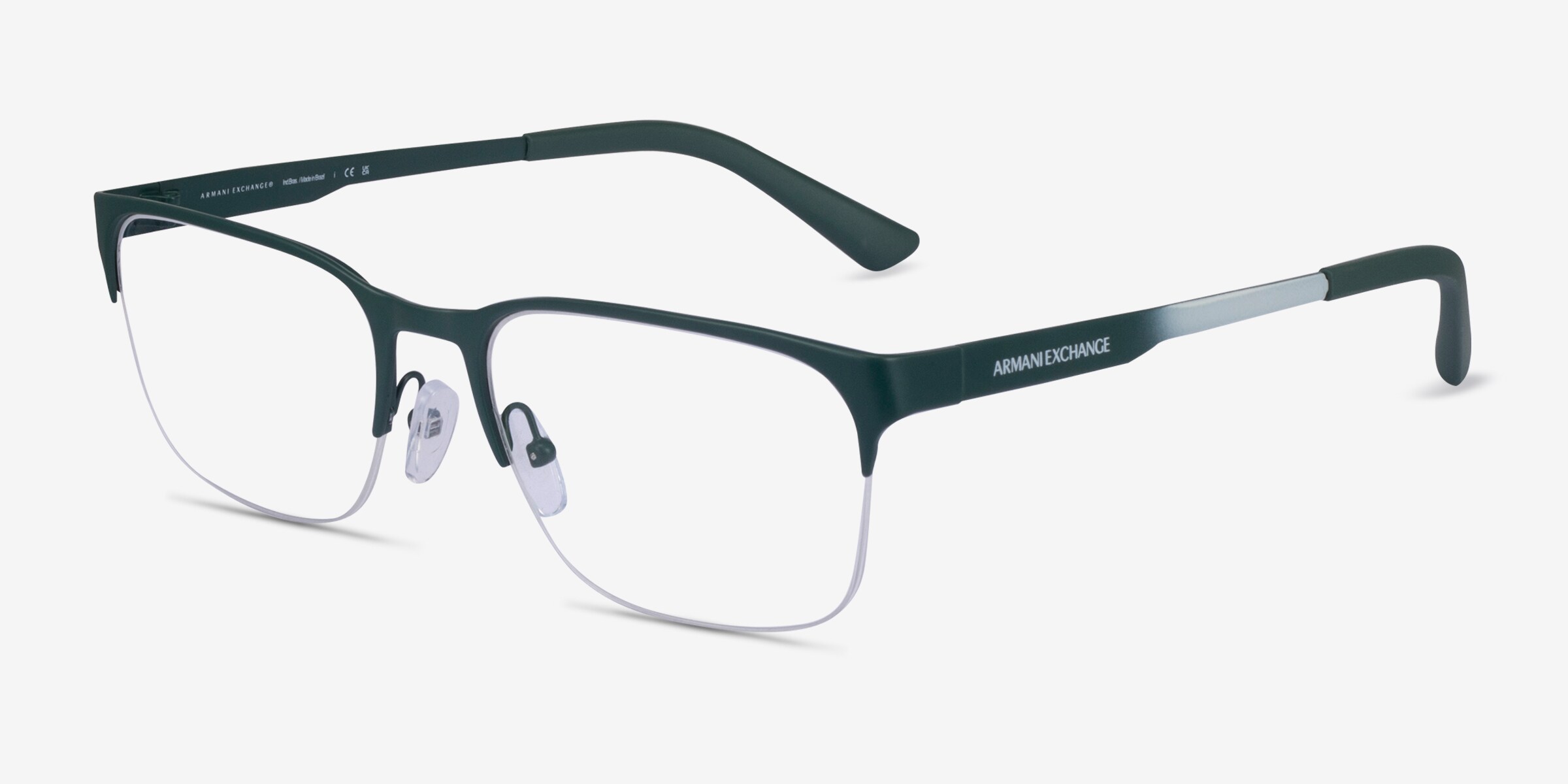 Armani Exchange AX1060 - Square Matte Black Frame Eyeglasses