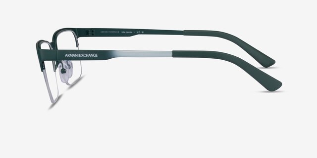 Armani Exchange AX1060 Matte Green MetalEyeglass Frames from EyeBuyDirect, Side View