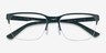 Armani Exchange AX1060 Matte Green MetalEyeglass Frames from EyeBuyDirect, Closed View