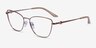 Armani Exchange AX1063 Shiny Rose Gold MetalEyeglass Frames from EyeBuyDirect, Angle View