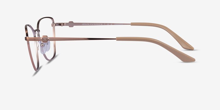 Armani Exchange AX1063 Shiny Rose Gold Metal Eyeglass Frames from EyeBuyDirect