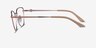 Armani Exchange AX1063 Shiny Rose Gold MetalEyeglass Frames from EyeBuyDirect, Side View