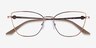 Armani Exchange AX1063 Shiny Rose Gold MetalEyeglass Frames from EyeBuyDirect, Closed View