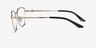 Armani Exchange AX1063 Shiny Gold MetalEyeglass Frames from EyeBuyDirect, Side View