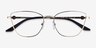 Armani Exchange AX1063 Shiny Gold MetalEyeglass Frames from EyeBuyDirect, Closed View
