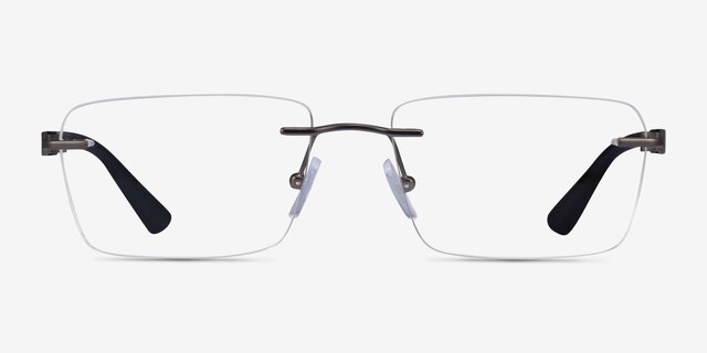 Armani Exchange AX1064 Matte Gunmetal MetalEyeglass Frames from EyeBuyDirect, Front View