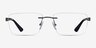 Armani Exchange AX1064 Matte Gunmetal MetalEyeglass Frames from EyeBuyDirect, Front View