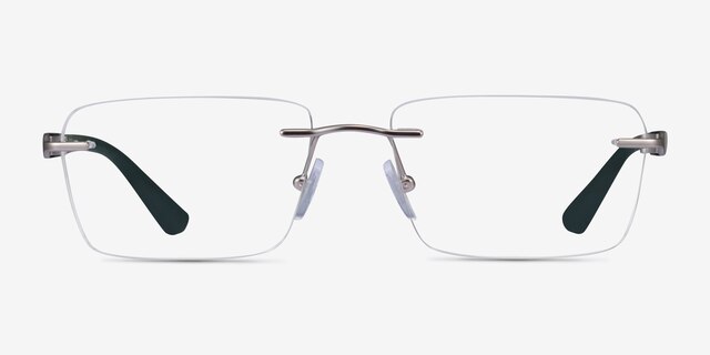 Armani Exchange AX1064 Matte Silver MetalEyeglass Frames from EyeBuyDirect, Front View