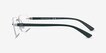 Armani Exchange AX1064 Matte Silver MetalEyeglass Frames from EyeBuyDirect, Side View